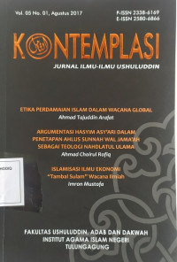 KONTEMPLASI JURNAL ILMU-ILMU USHULUDIN