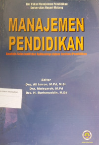 MANAJEMEN PENDIDKAN